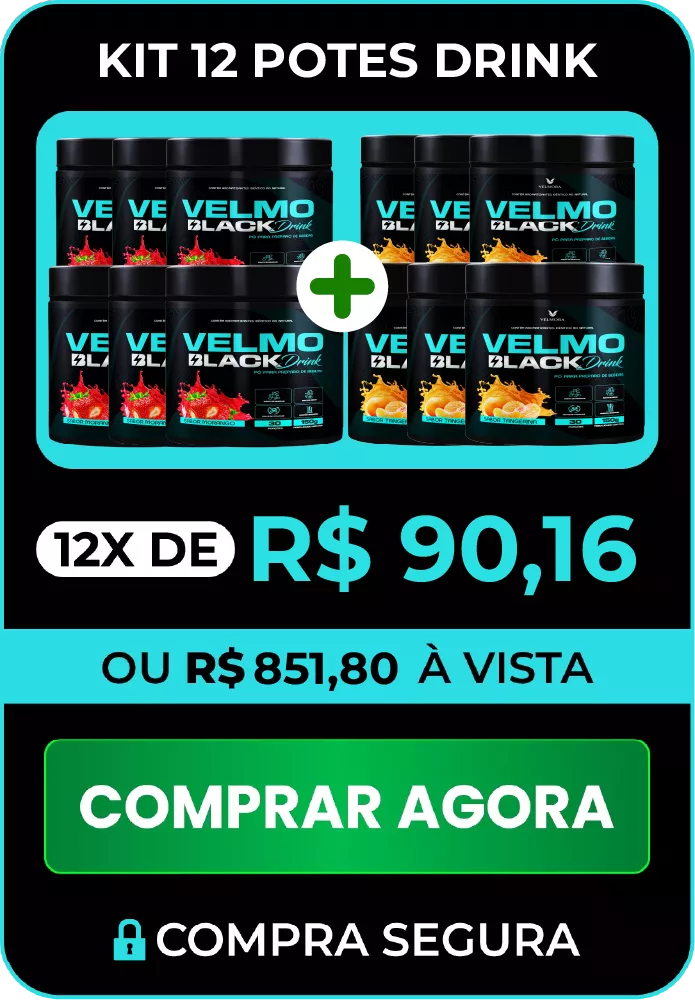Kit 12 potes Drink — 12x de R$ 90,16 ou R$ 851,80 à vista