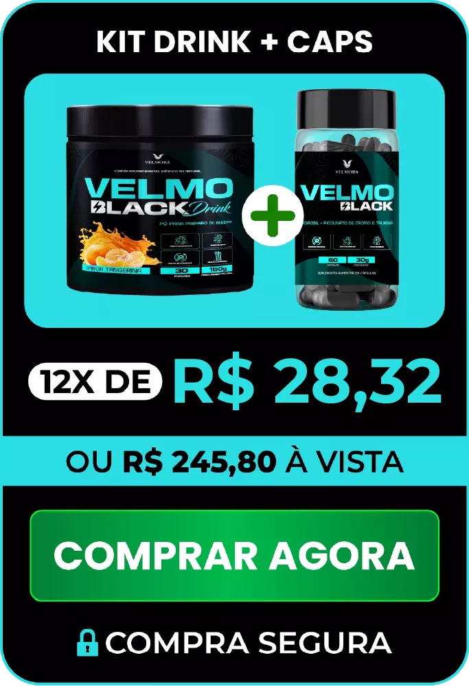 Kit Drink tangerina + Caps — 12x de R$ 28,32 ou R$ 245,80 à vista