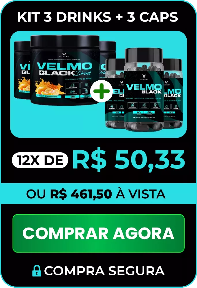 Kit 3 Drinks tangerina + 3 Caps — 12x de R$ 50,33 ou R$ 461,50 à vista