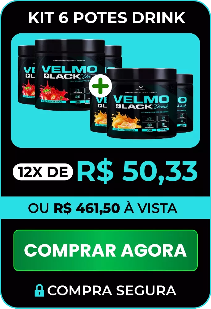 Kit 6 potes Drink — 12x de R$ 50,33 ou R$ 461,50 à vista