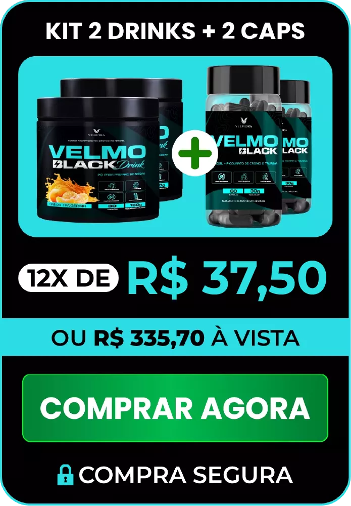Kit 2 Drinks tangerina + 2 Caps — 12x de R$ 37,50 ou R$ 335,70 à vista