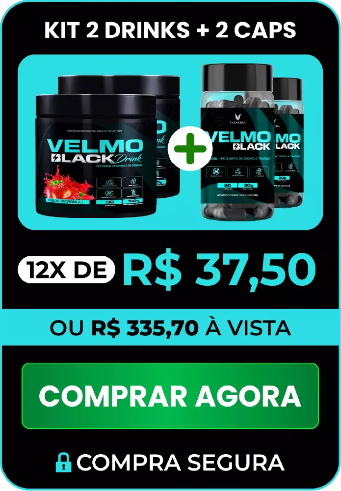 Kit 2 Drinks morango + 2 Caps — 12x de R$ 37,50 ou R$ 335,70 à vista